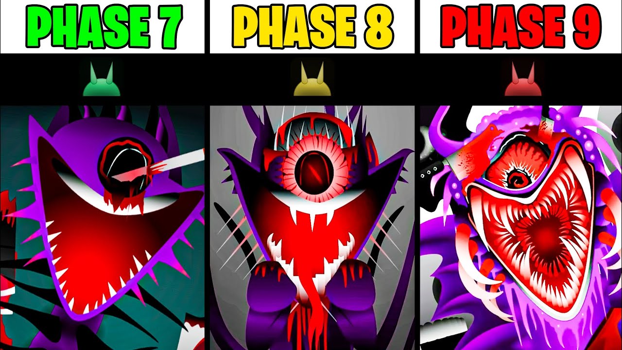 New Incredibox Sprunki All Characters New Phase 9 VS Phase 8 VS Phase 7 (New Mod!)