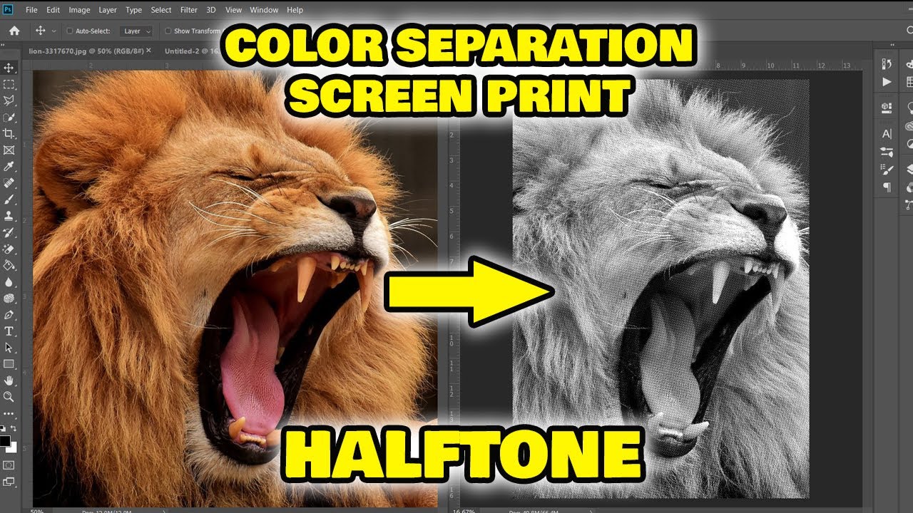 Color Separation (Halftone Process) | REUPLOADED | Photoshop Tutorial | Screen Printing |  Filipino