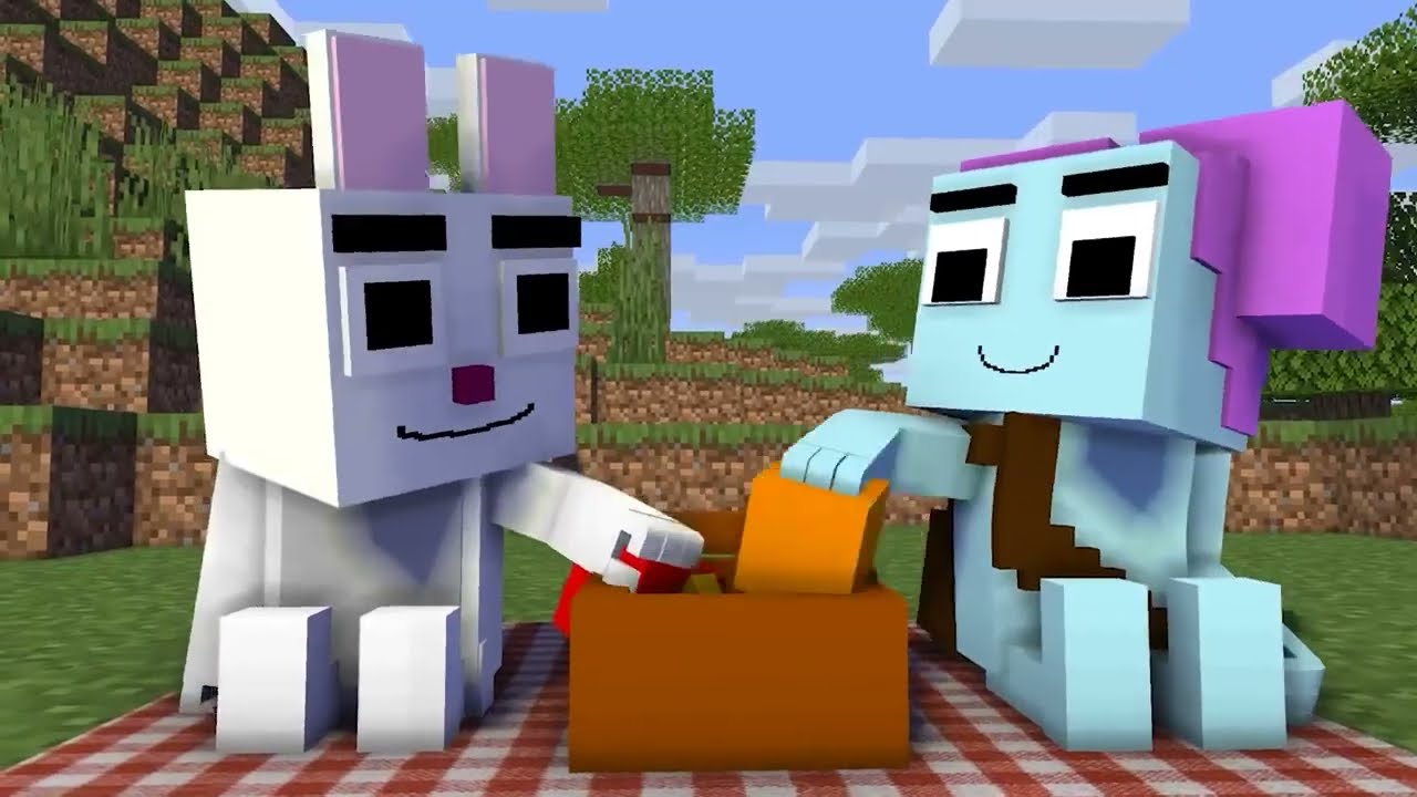 Zero Two Dodging meme | SONIC VS AMY ROSE VS TAILS - FNF Minecraft Animation