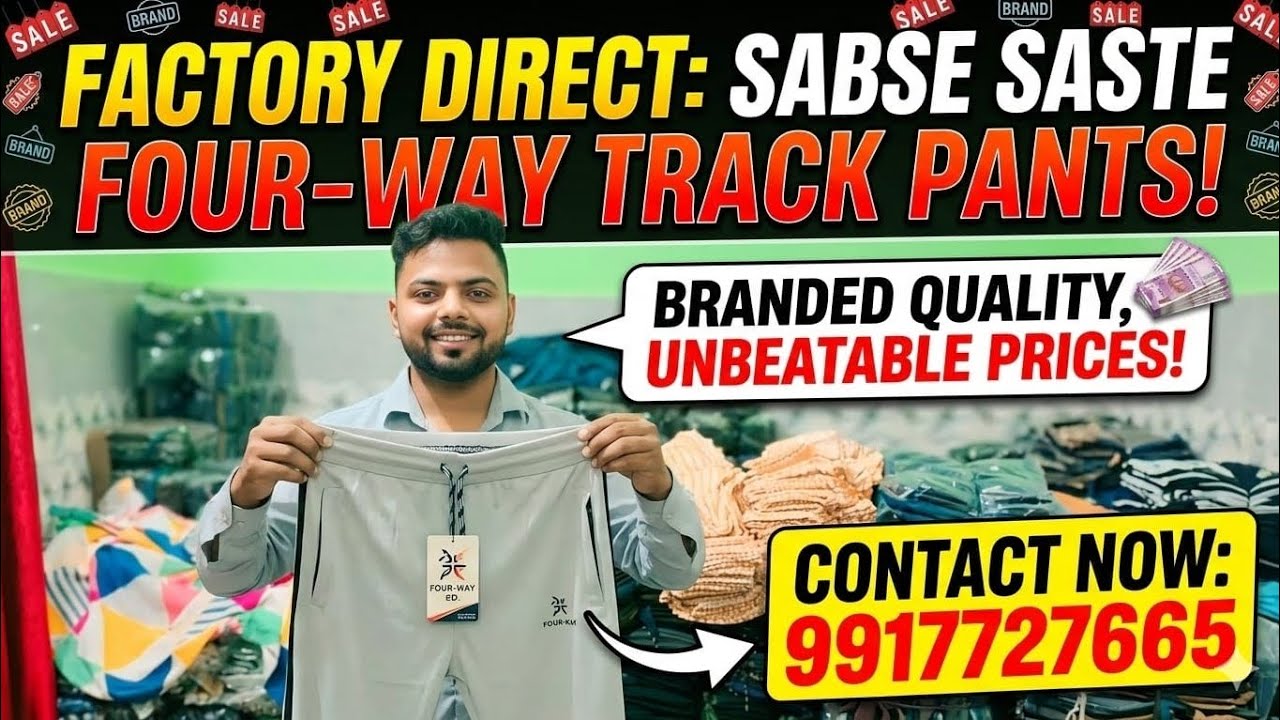 हमारे यहां फोर वे का लोअरमिलताहै👖😱 न्यू ब्रांडेड लोअर#explore#video#viralvideo  #garmentshop#fashion