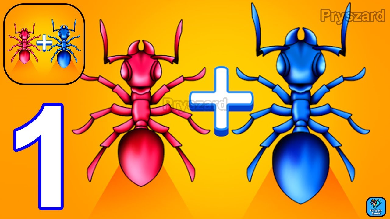 Merge Master - Ant Fusion - Gameplay Walkthrough Part 1 Tutorial Level 1-10 (iOS, Android Gameplay)