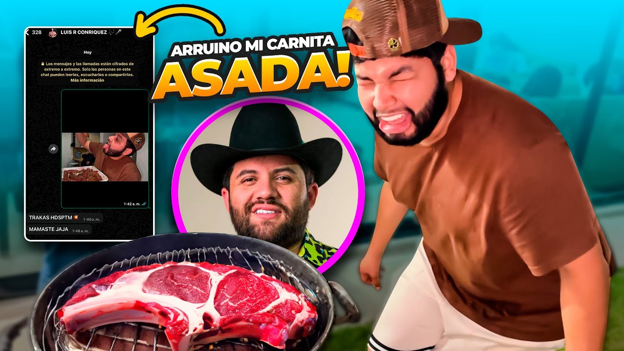 LUIS R CONRIQUEZ ARRUINÓ MI AGUACHILE DE RIB EYE🥩🌶️// TRAKAS👊🏼💥