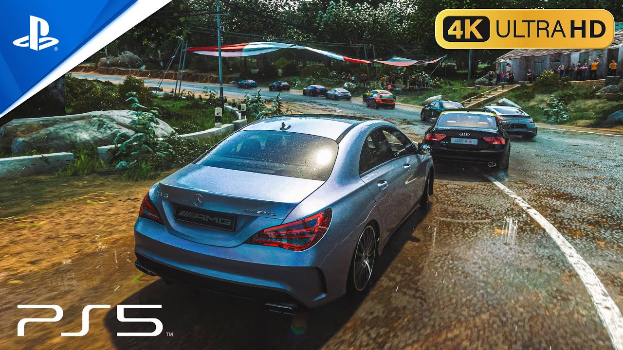 PS5 Gameplay ❯ DriveClub Mercedes AMG CLA 45 - DualSense Controller Cam  ❯ 4K HDR