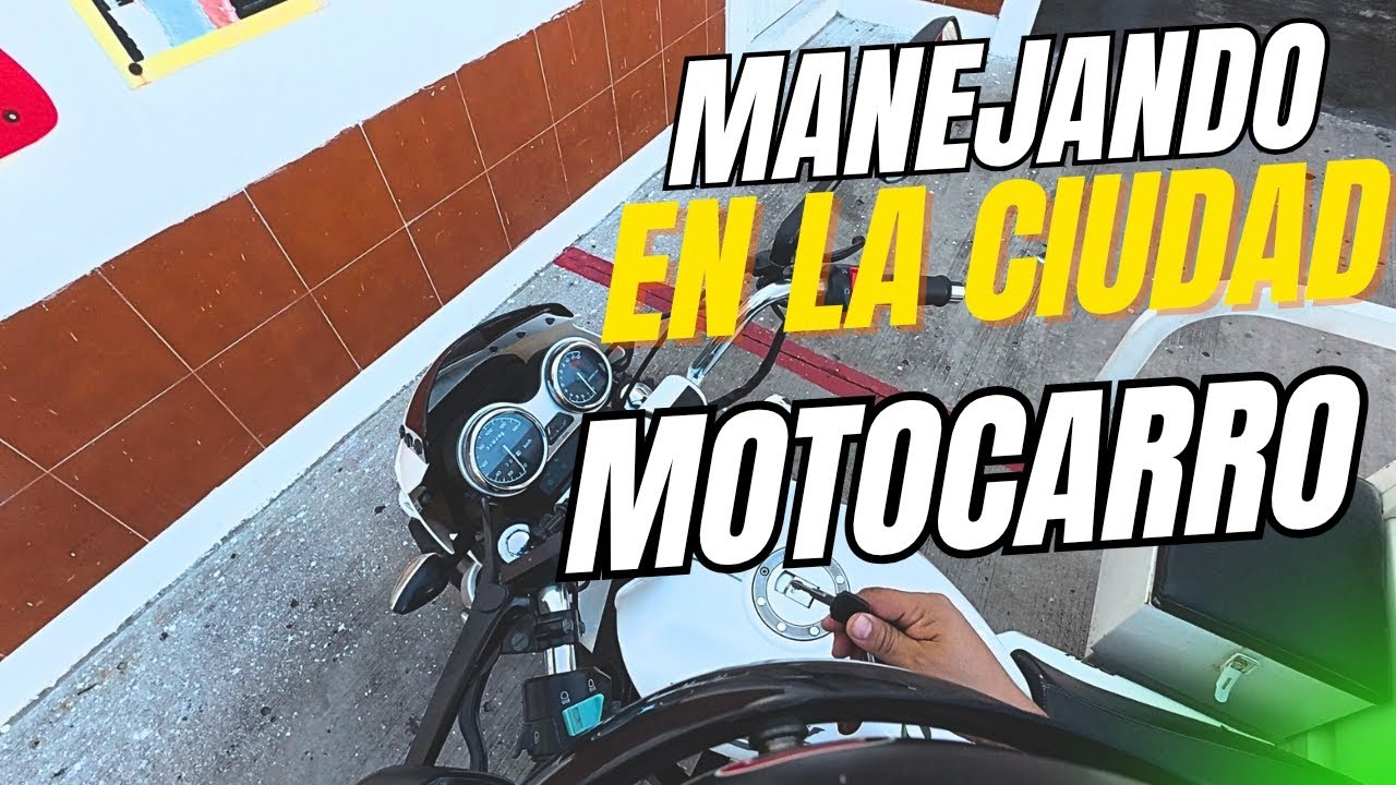 MANEJANDO EN LA CIUDAD EN MOTOCARRO 