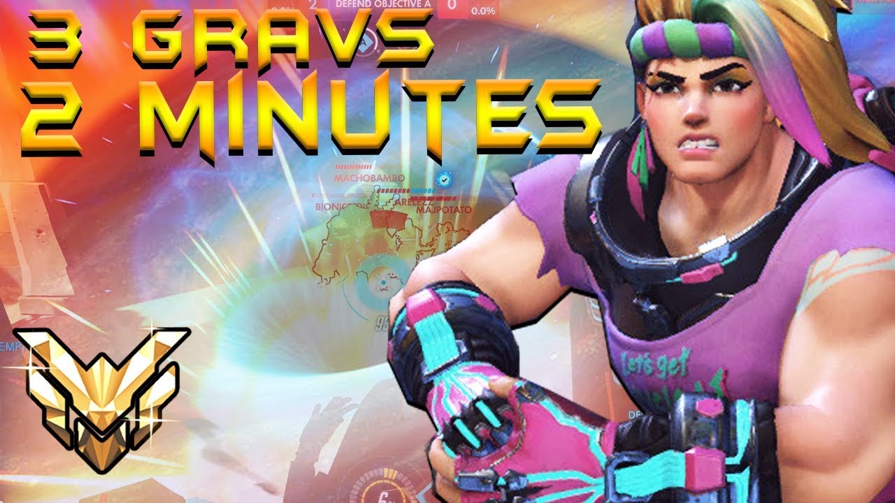 3 GRAVS IN 2 MINUTES - Overwatch Highlight Montage