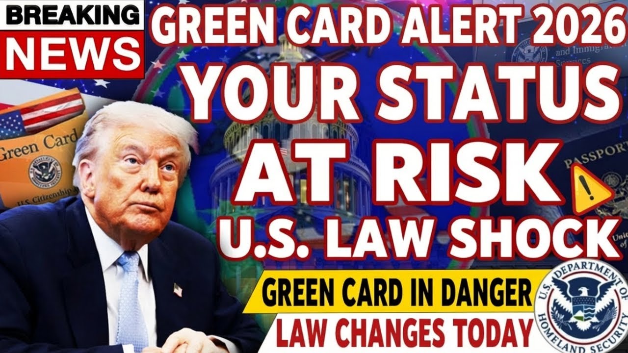 ⚠️ CRITICAL ALERT   Green Card Immigration Law 2026   Status Could Be Affected