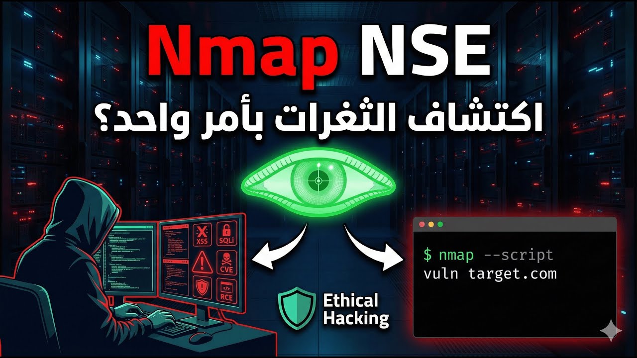 اكتشاف الثغرات بأمر واحد؟ | Nmap NSE السلاح السري للهاكرز الأخلاقيين 🔥
