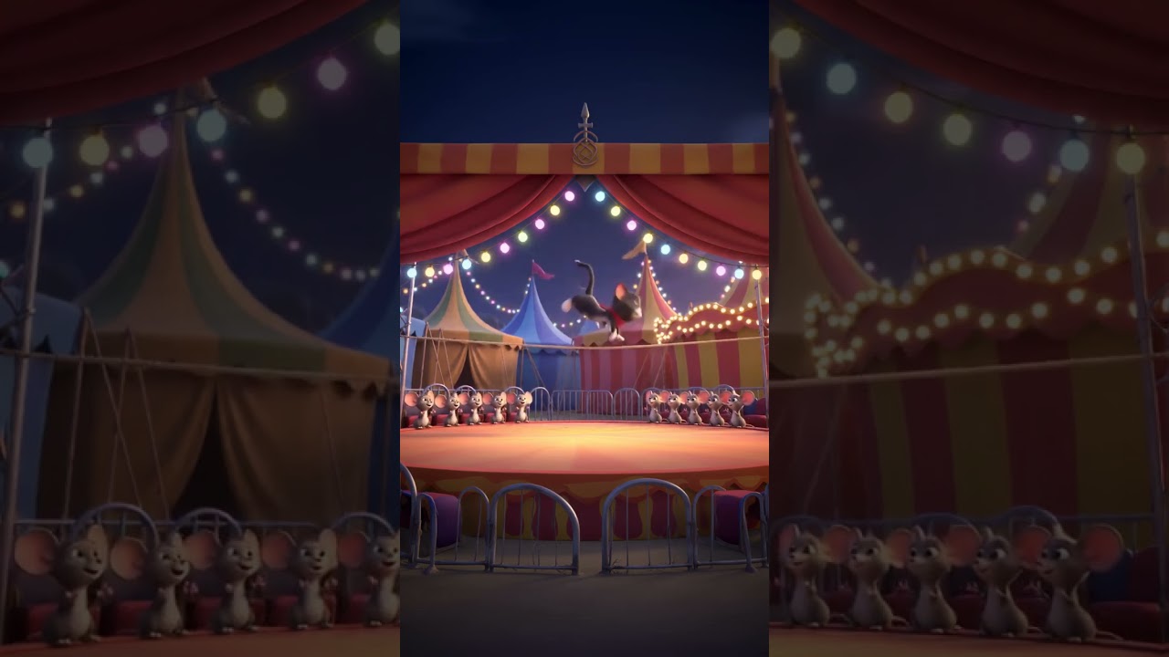 Circus Paws 🎪😻#ai #viral #cat #story #catmemes #shorts #asmr