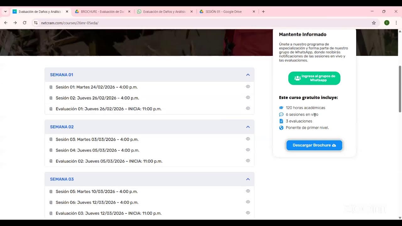 Sesión 1 - Evaluación de Daños y Análisis de Necesidades - EDAN