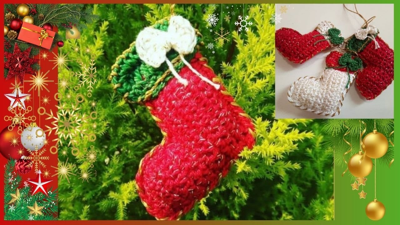 Enfeite de natal de crochê Parte 1