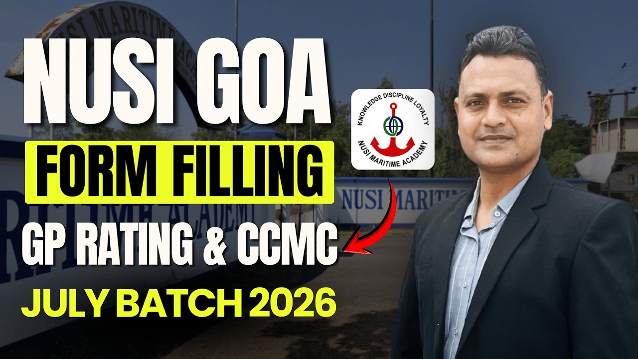 NUSI Goa GP Rating & CCMC Form Filling Process July 2026 | NUSI Goa GP Rating Form Kaise Bhare