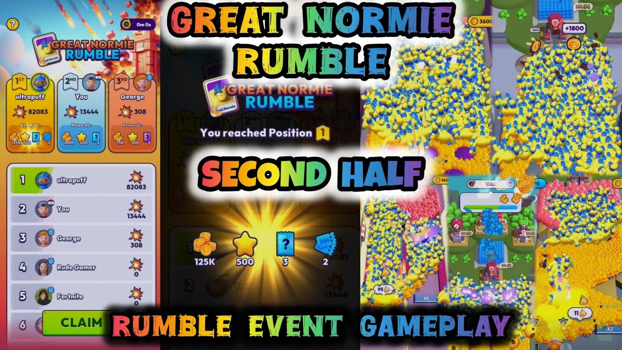 🎃 Second Half 🎃 GREAT NORMIE in Rumble Event (1hr update) | Mob Control