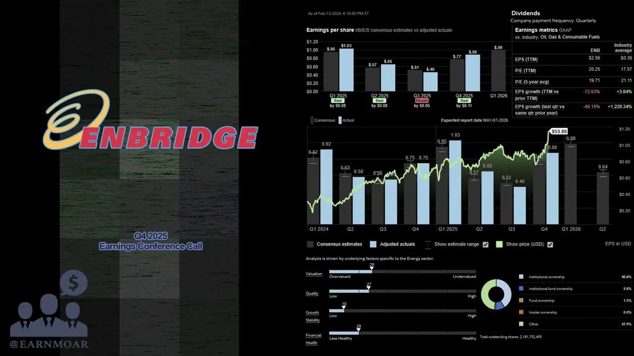 $ENB Enbridge Q4 2025 Earnings Conference Call
