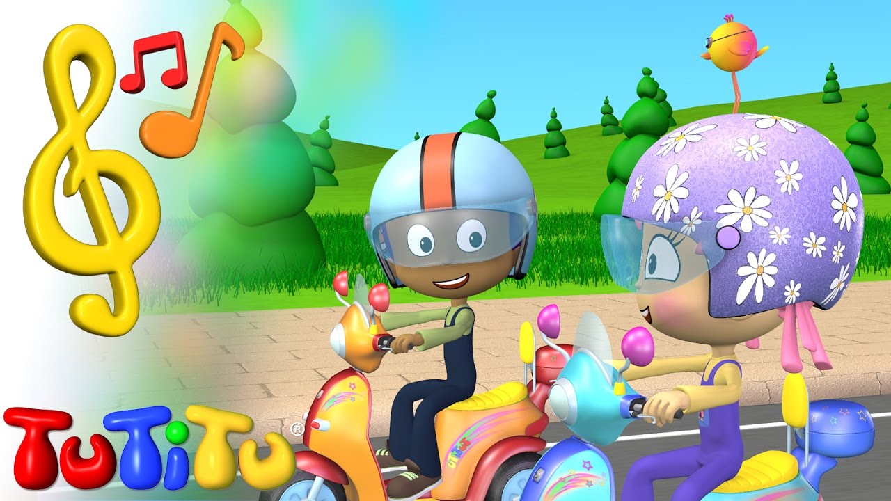 TuTiTu Spielzeug und Lieder auf Englisch | Motorroller