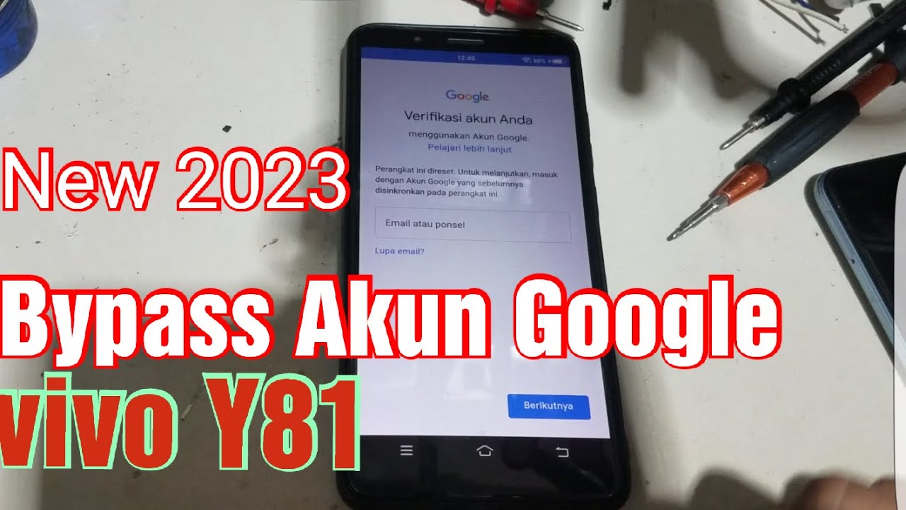 Cara Bypass frp Akun Google Vivo Y81 Terbaru 2023