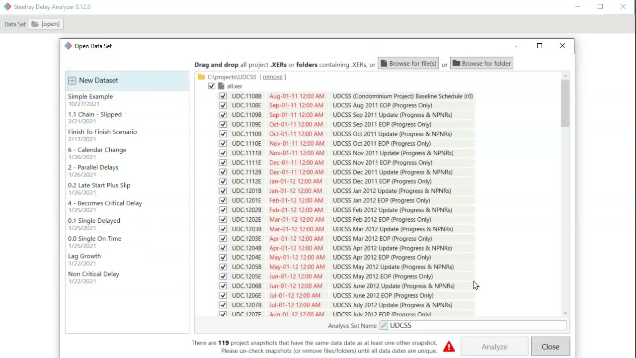 1  Steelray Delay Analyzer   Importing XER Files