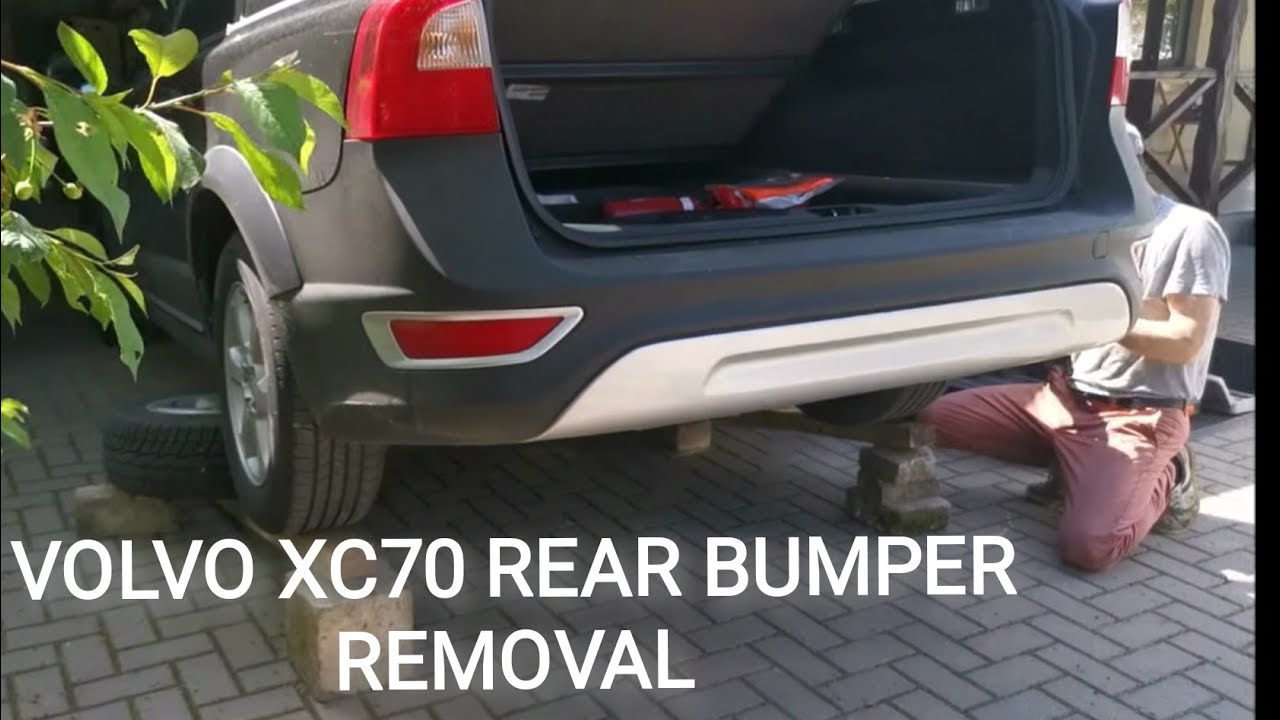 Volvo XC70 2012 rear bumper removal and tow hitch instaliation. Quick bumper repair. How to. DDrive