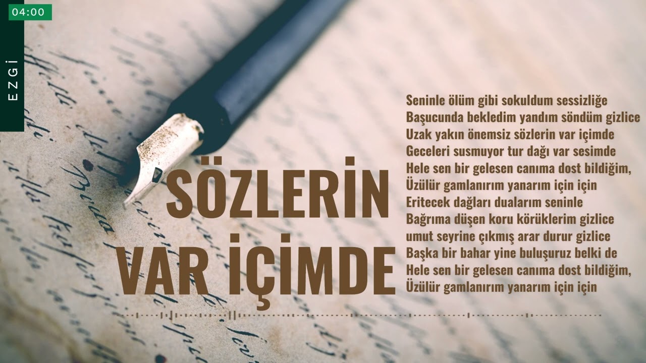 Sözlerin Var İçimde - Taner Yüncüoğlu