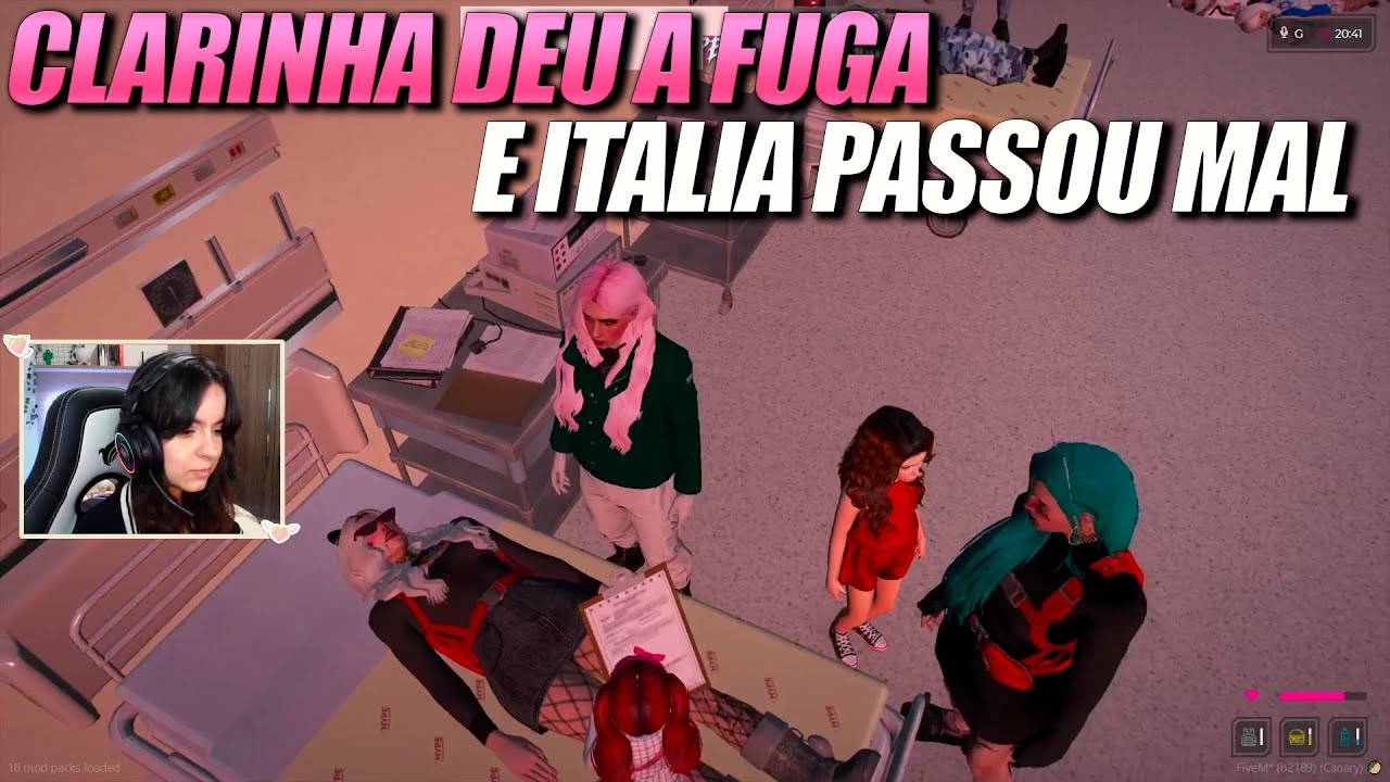 CLARINHA DEU FUGA E ITALIA PASSOU MAL *intro com a clarinha*