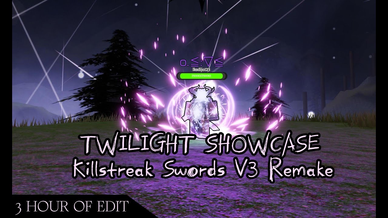 Twilight showcase (+how to get) - Killstreak swords v3 remake
