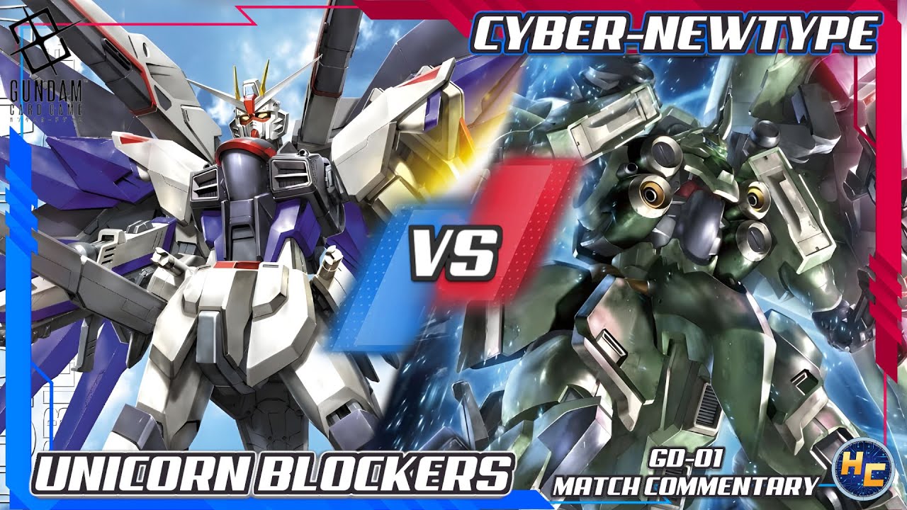 Unicorn Blockers vs Cyber Newtype - Gundam Card Game Commentary