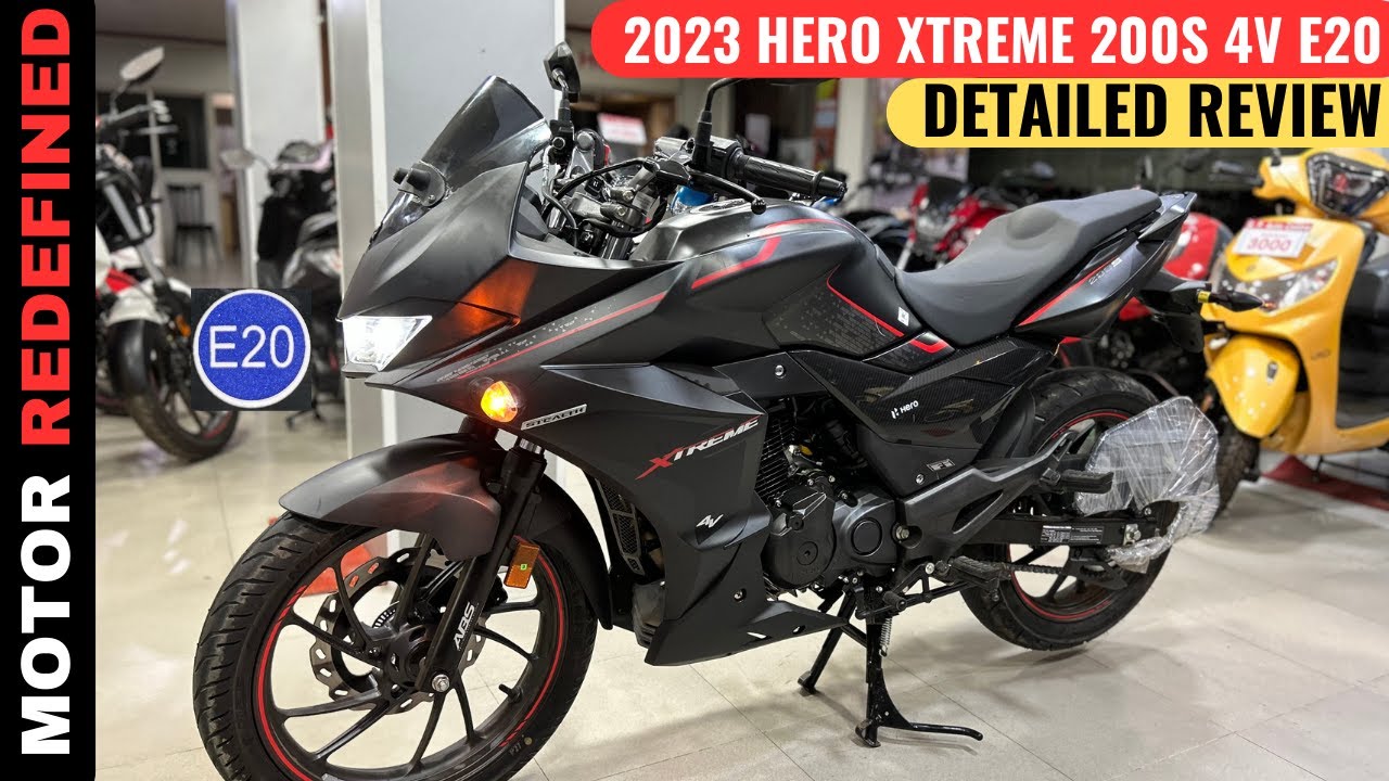 2023 Hero Xtreme 200S 4V E20 New Model Review | On Road Price, Mileage, Features, Exhaust & Changes.