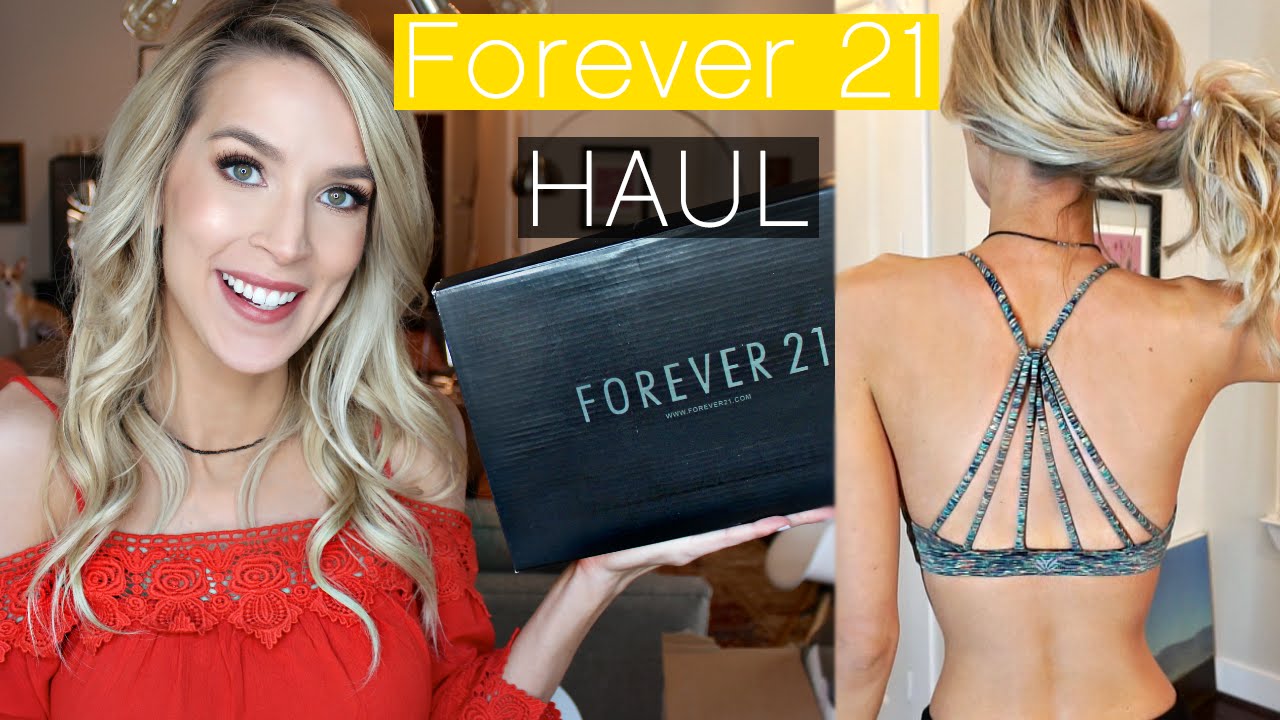 Forever 21 Haul & Try-On | Workout + Summer + Josie Grossie? | LeighAnnSays