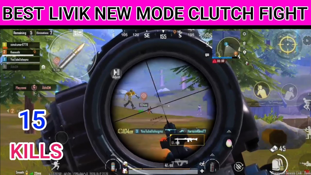 BEST LIVIK NEW MODE CLUTCH FIGHT BEST 15 KILL🔪#bgmi #pubgmobile #pubg #Xoho Gamerz