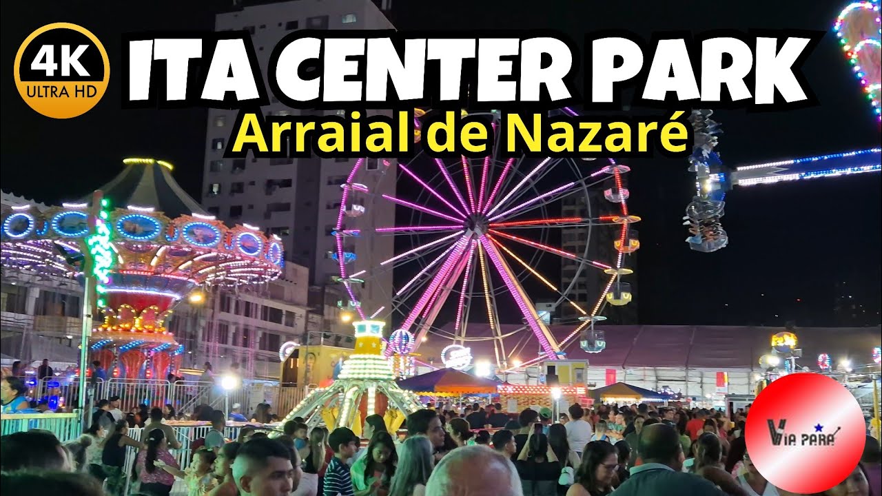 Como é o Parque ITA durante as festividades do Círio de Nazaré em Belém do Pará. #Arraial #viapará