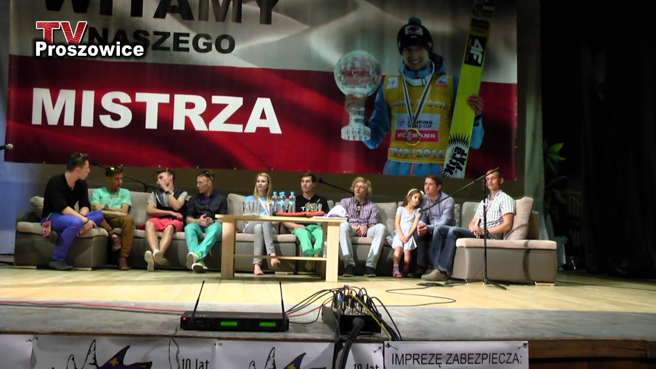 Kamil Stoch w Proszowicach 2014