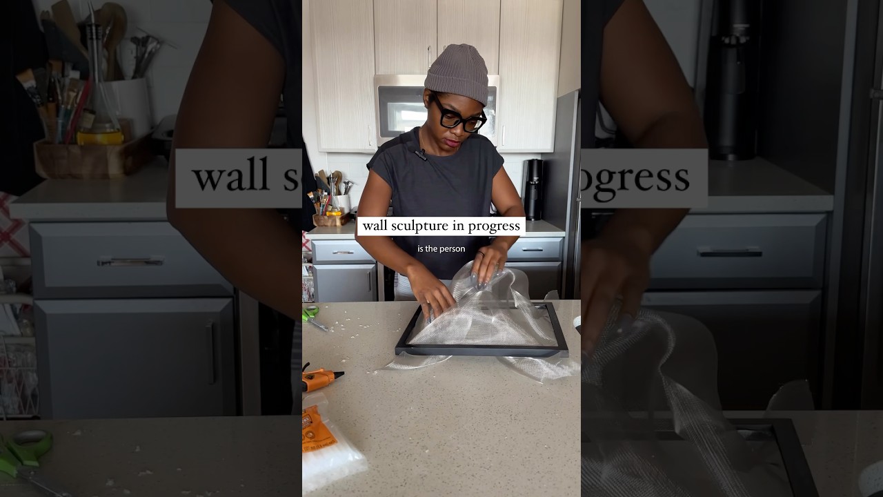 3D Wall Sculpture in Progress #3dart #sculpture #diy