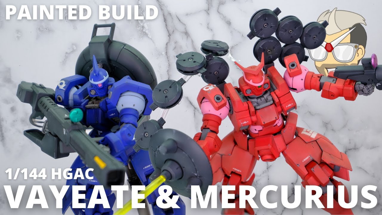 HGAC Vayeate & Mercurius | Painted Gundam Builds