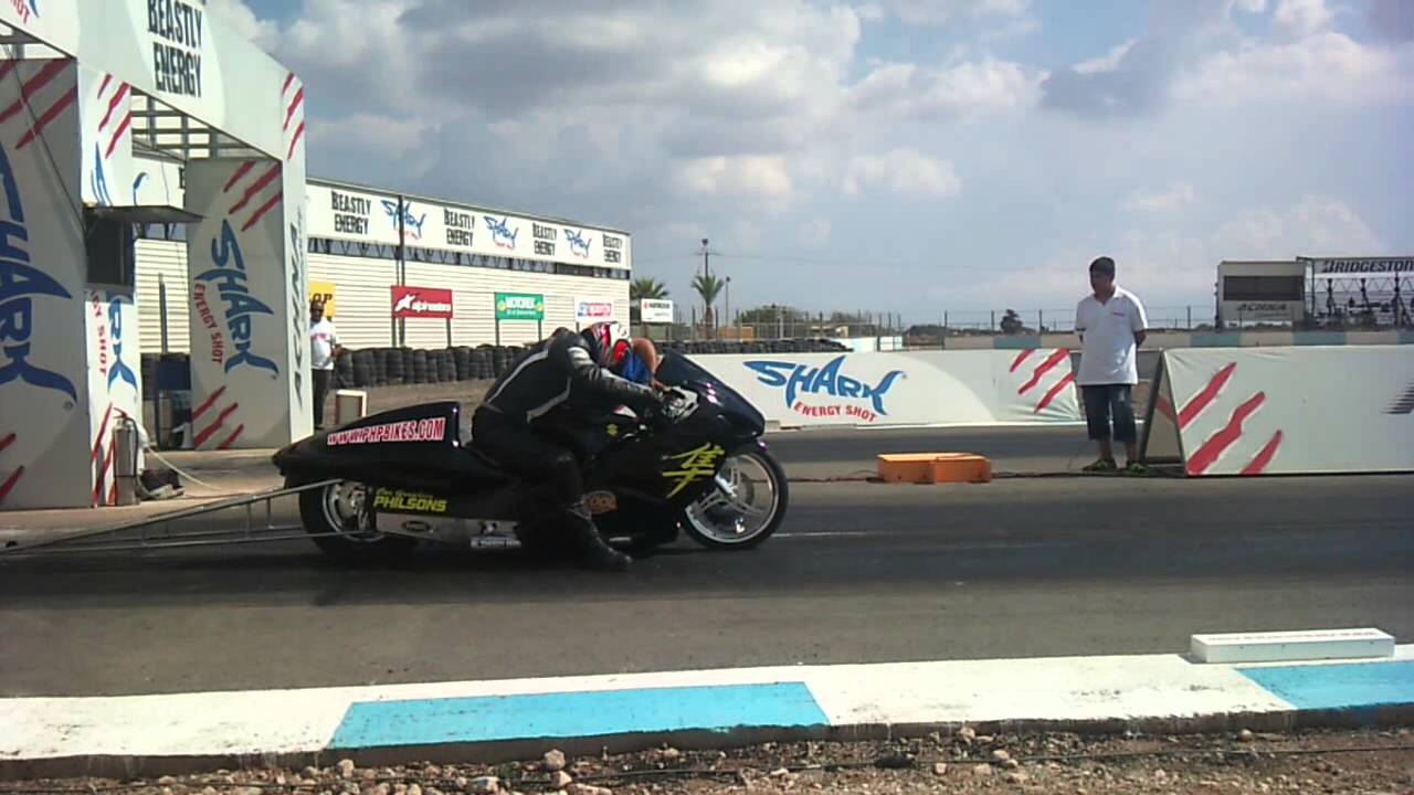suzuki hayabusa crash on dragster..!!!