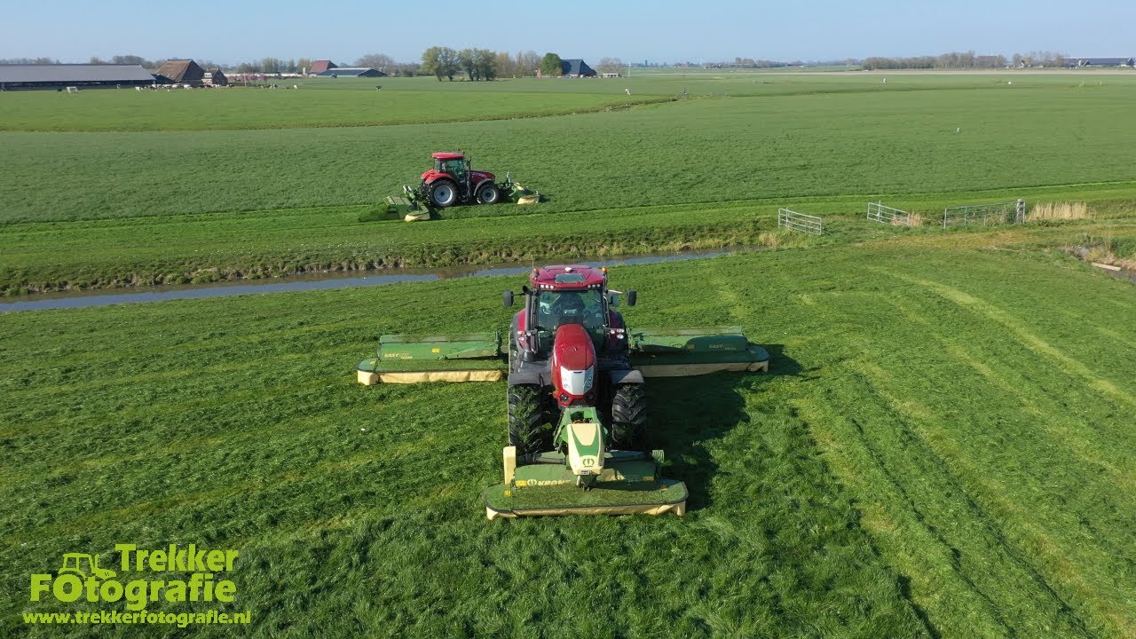 Eerste gras maaien | Mowing First cut | Gras Mähen | Maatschap Hoekstra | Mc Cormick + Krone