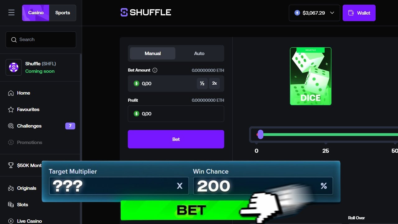The SAFEST Dice Strategy For Wager - Shuffle