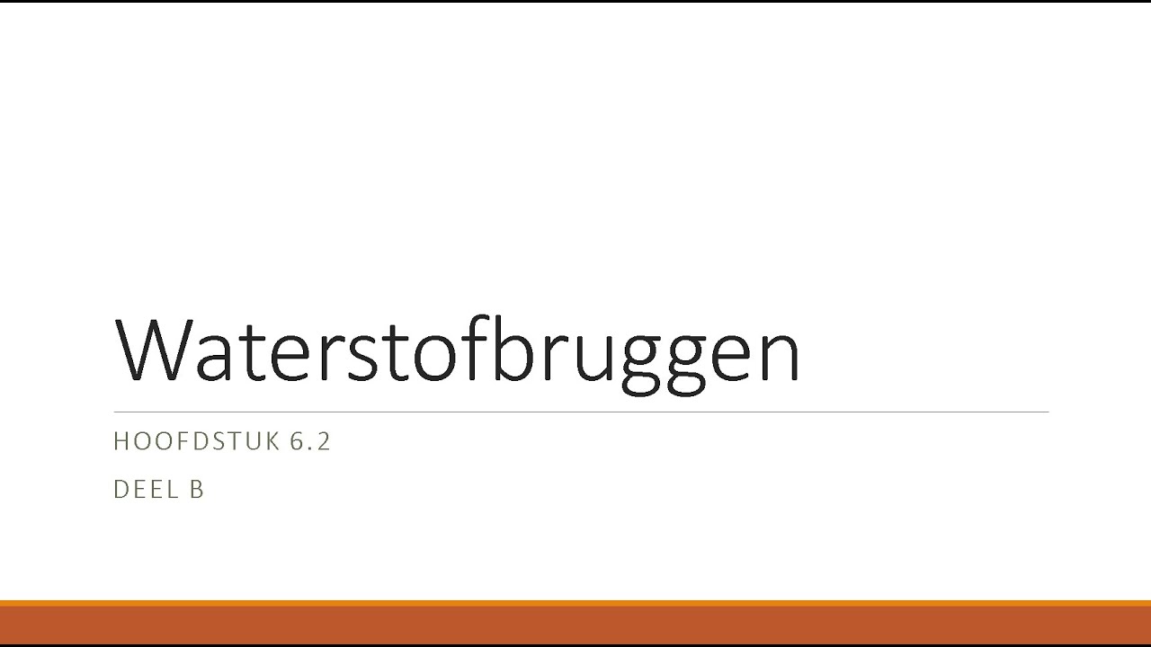 Waterstofbruggen