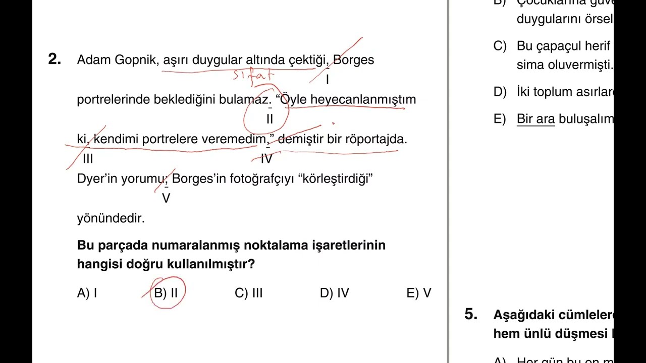 Dil Bilgisi Denemeleri, Deneme 4- Ses Yazım Noktalama I