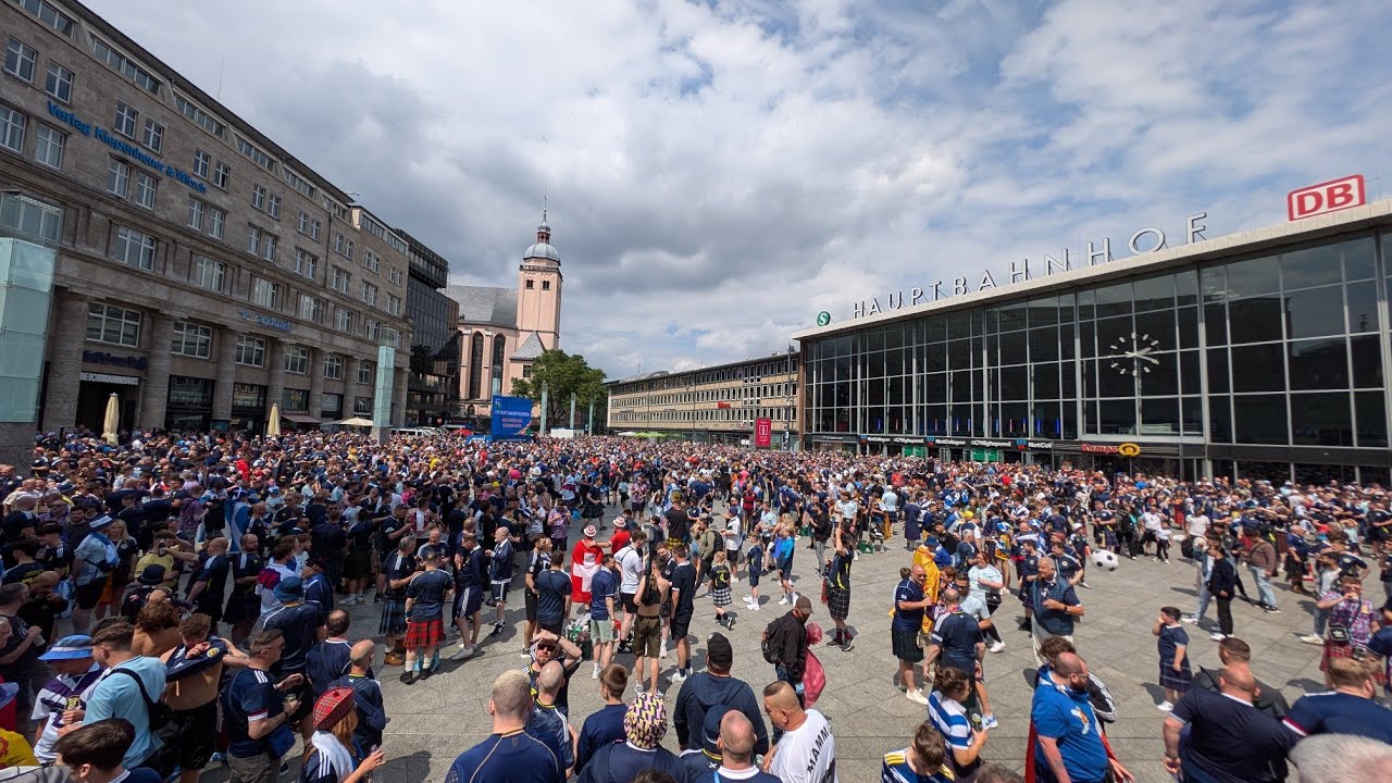 UNBELIEVABLE SCENES as the TARTAN ARMY Enjoy Matchday in COLOGNE