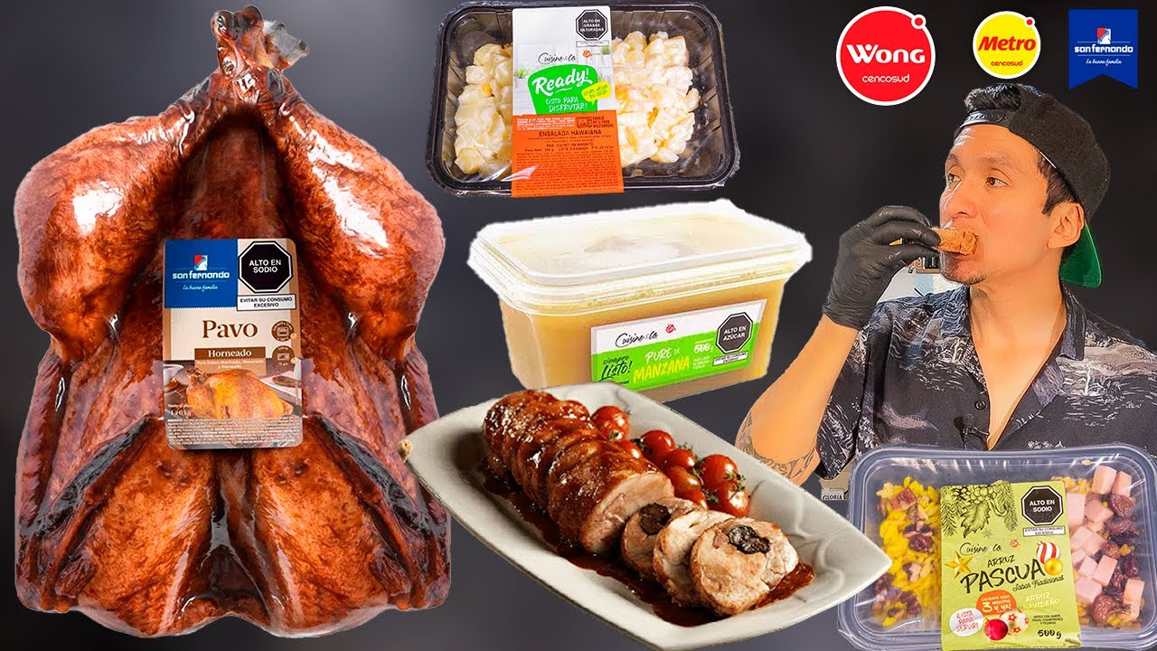 Probando la comida NAVIDE&Ntilde;A de Supermercado, en 5 minutos listo para comer | Abelca