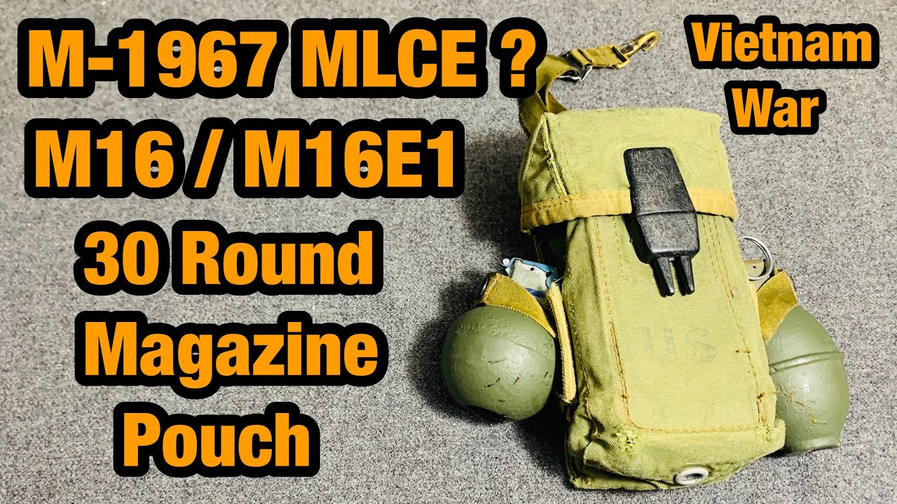 Снаряжение M-1967 MLCE ??? Подсумок для 30-зарядного магазина M16 / M16E1. Вьетнам