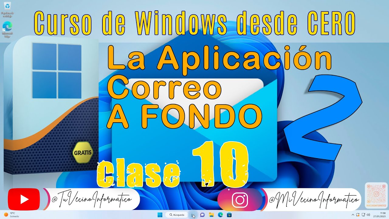 📨 👍Curso de Windows 11 -La Aplicacion Correo - Parte 2