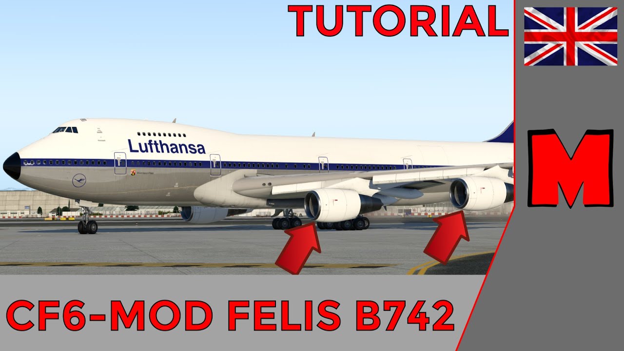 How to install GE CF6-engines for FELIS 747-200