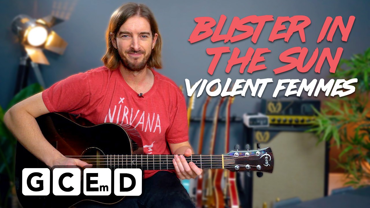 Play Blister In The Sun by Violent Femmes - easy chords & riff!