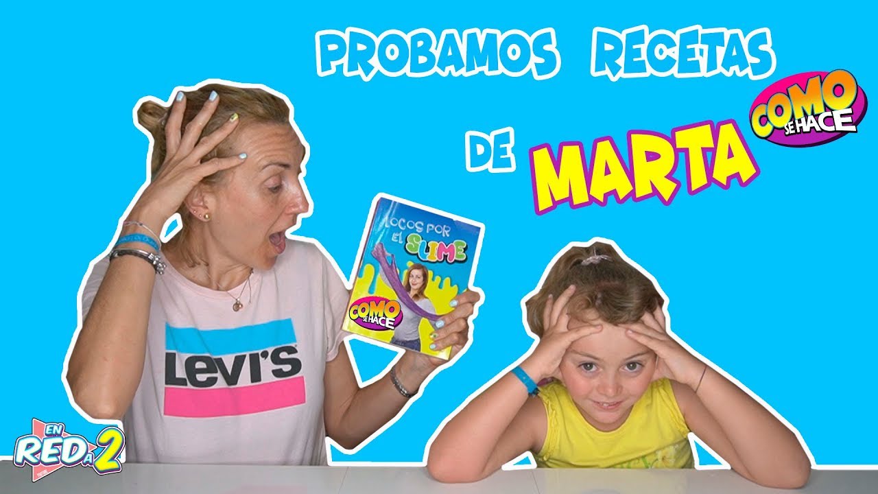 Probamos Recetas de Slime del libro de MARTA de COMO SE HACE!! Enreda2
