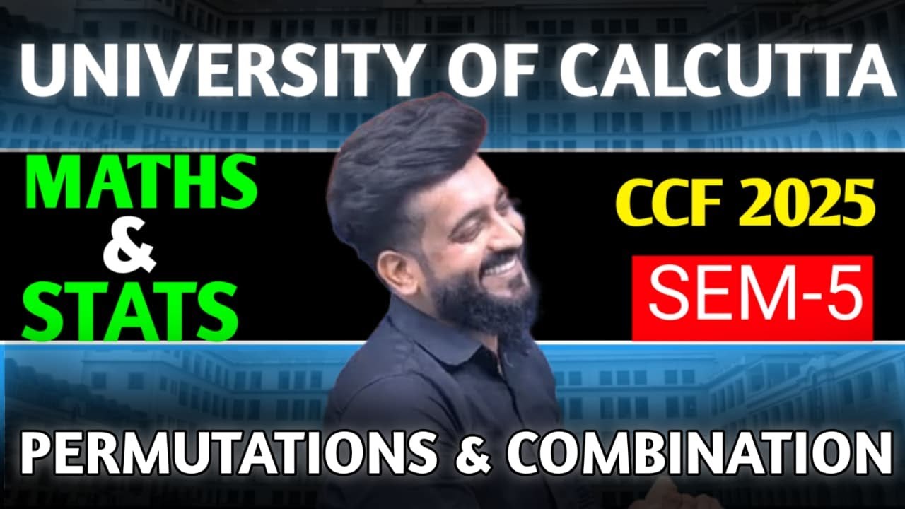 MATHS&STATS: PERMUTATIONS& COMBINATIONS FIRST CLASS