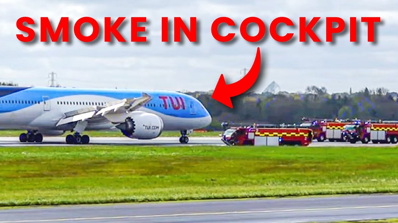 Аварийная посадка самолёта TUI Dreamliner в аэропорту Манчестера — «Дым в кабине экипажа»
