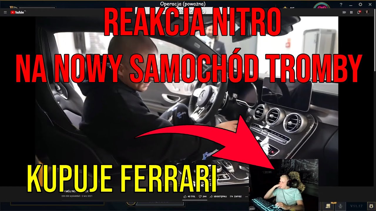 NITRO REAKCJA NA NOWY SAMOCHÓD TROMBY