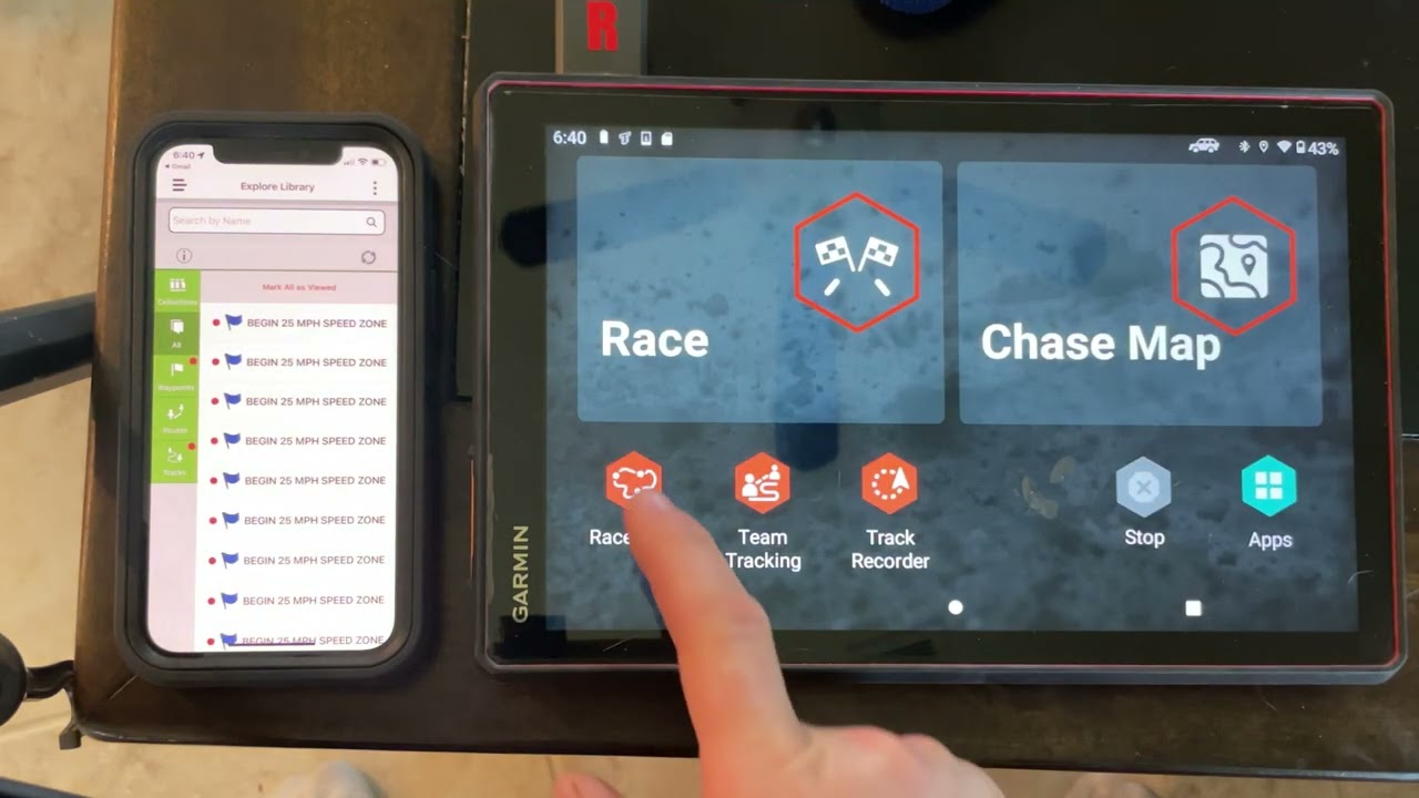 Garmin Tread App Sync VS Race Edition Baja Tread XL