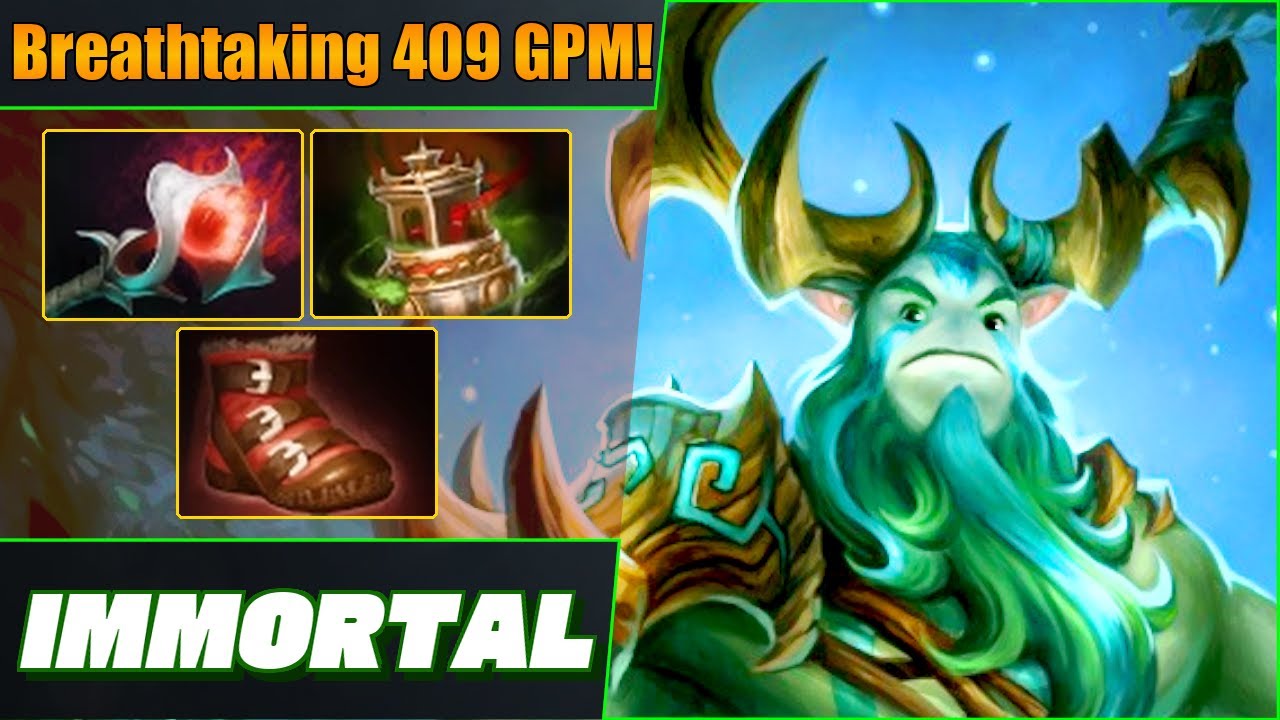 Immortal Nature's Prophet Soft Support Spectacular 409 GPM! Dota 2 DotaPulse Highlight Gameplay