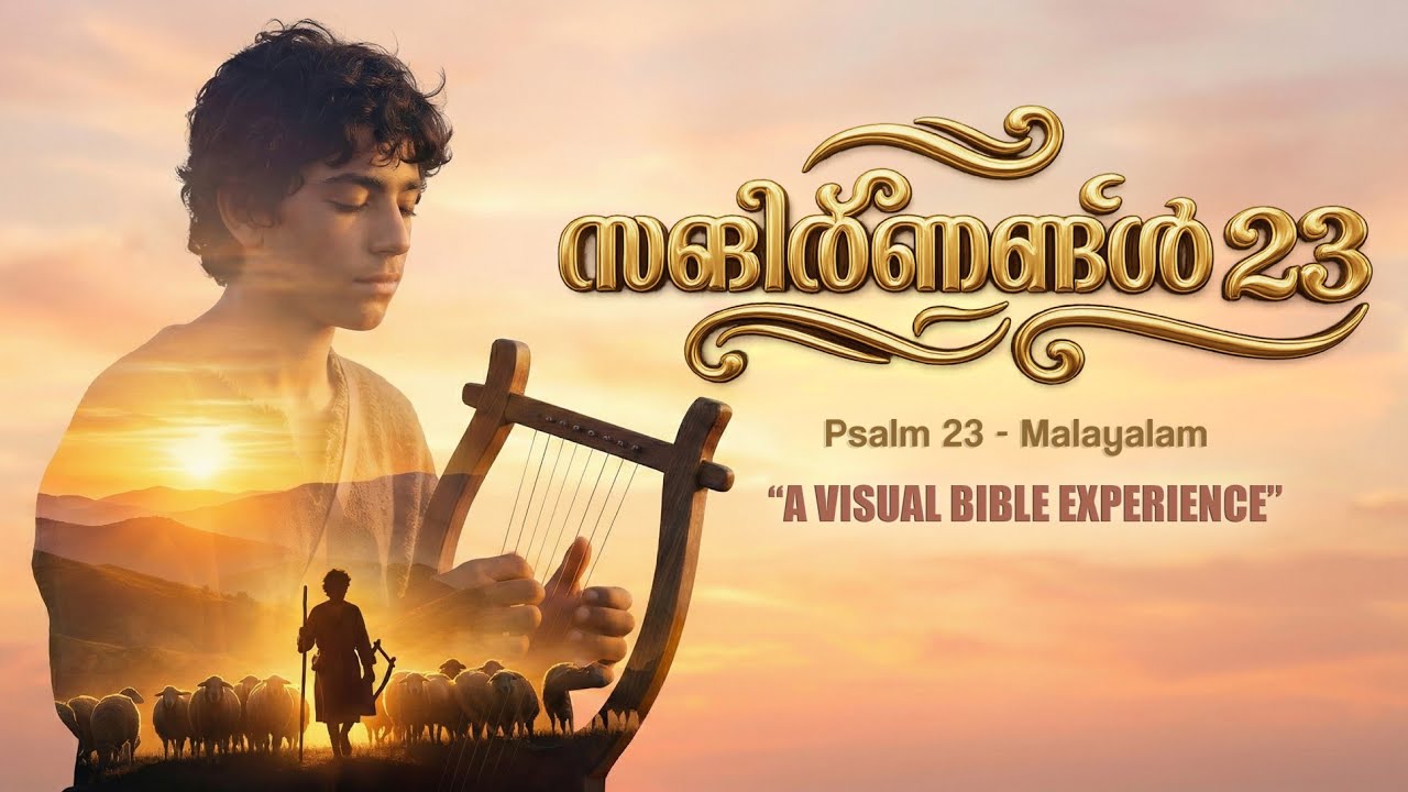 സങ്കീർത്തനങ്ങൾ 23 Malayalam | A Visual Bible Experience | യഹോവ എന്റെ ഇടയനാകുന്നു